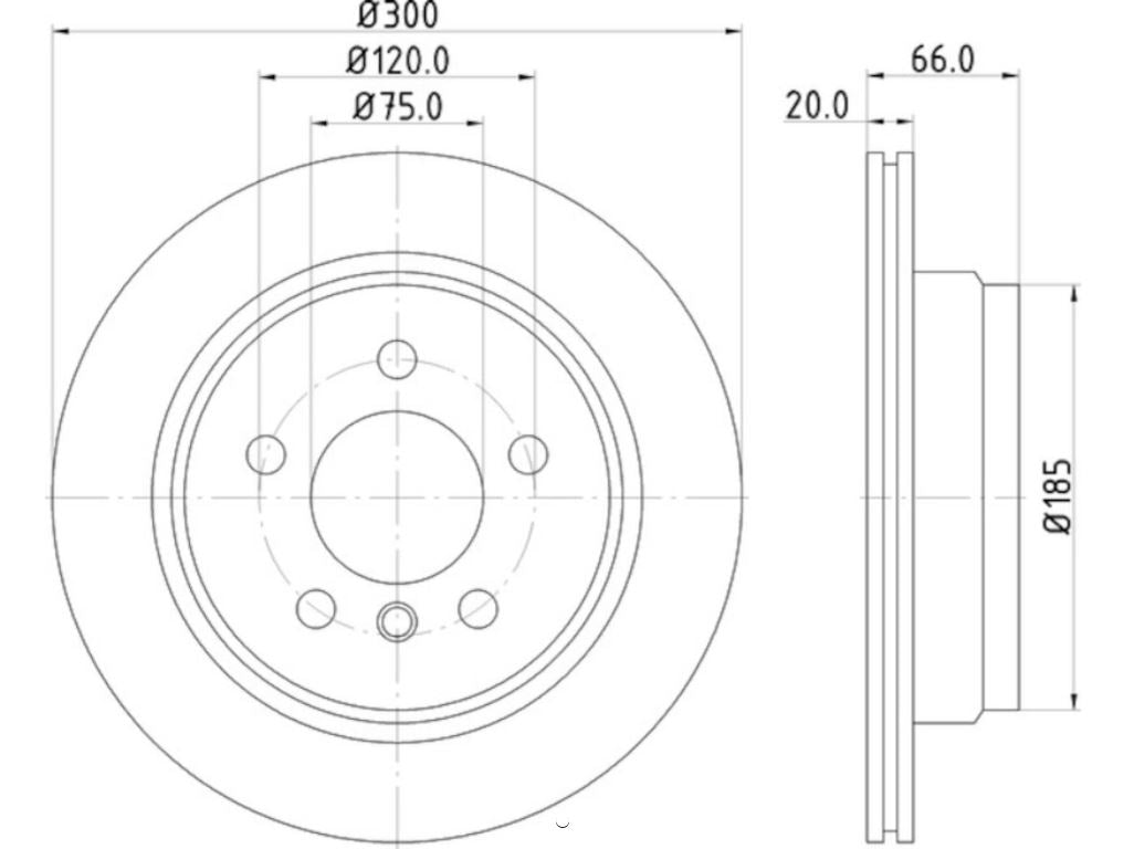 Hella 355123152 Premium quality brake discs - Carbon Gray
