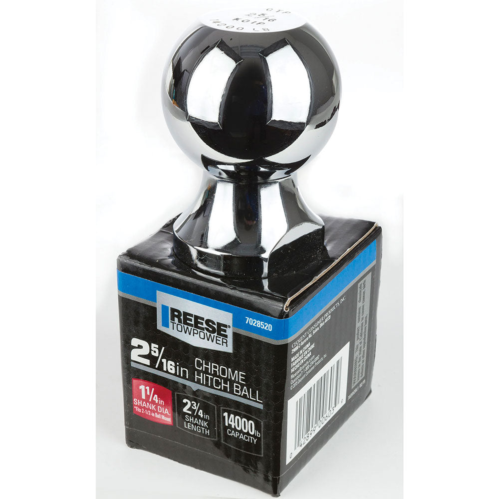 Bulldog/Fult Tough Trusted And Safety Engineered Trailer Hitch Ball 7028500 - Chrome Heavy Duty Standard BA