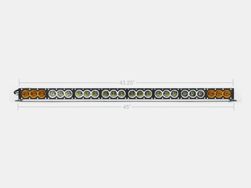 Cali Raised Over And Under Voltage Protection Light Bar CR2317 - White 43 Amber Dual Function Led