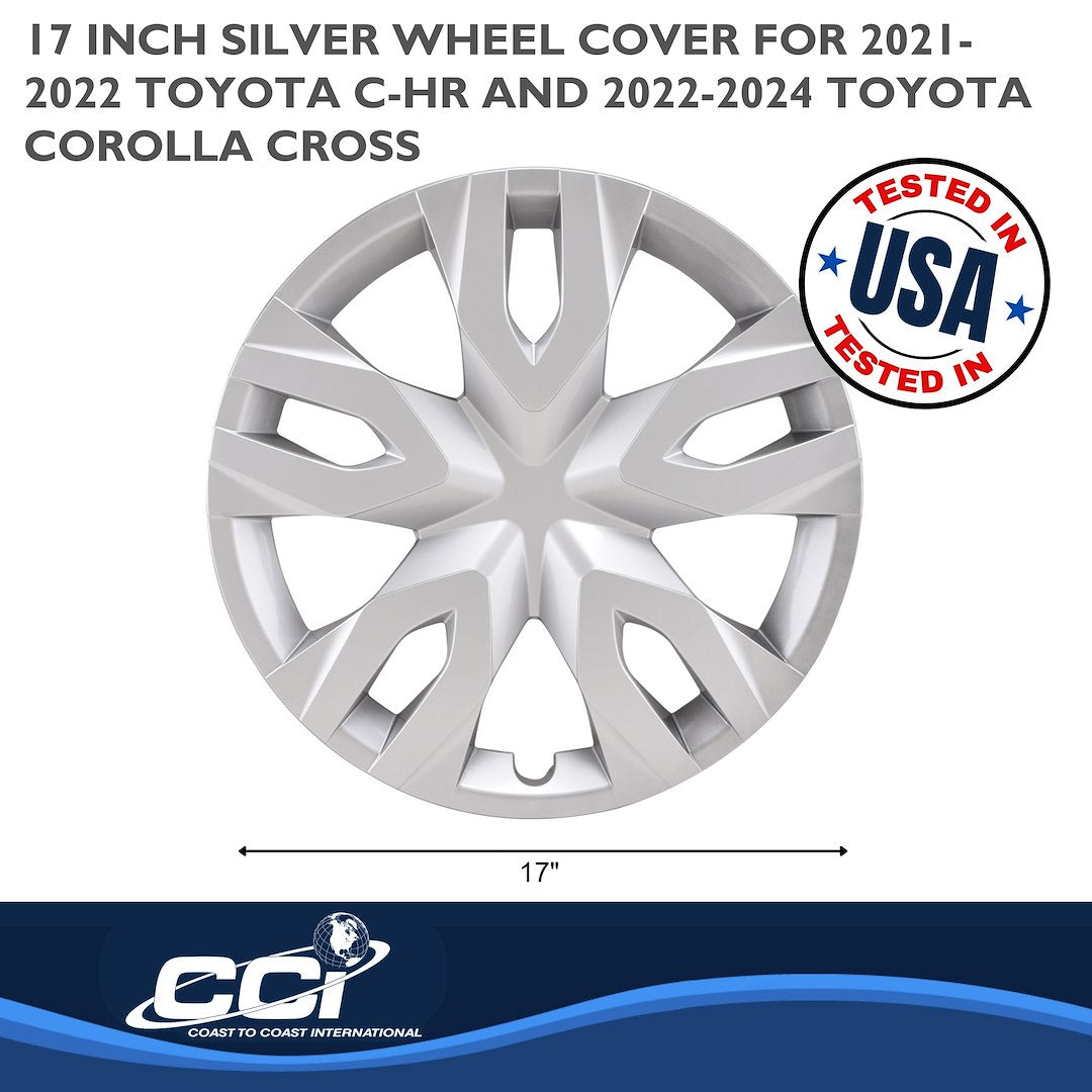 Coast2Coast Limited Lifetime Warranty Wheel Cover IWC55617S - Black WC 21-25 Cross GL 17 Dbl SP