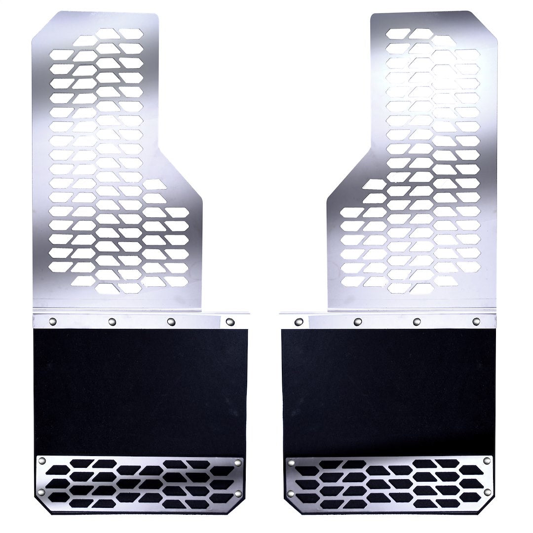 Putco Features New Hex Shield™ Pattern Mud Flap 78000 - Skins Polished SS Fits Chev SI