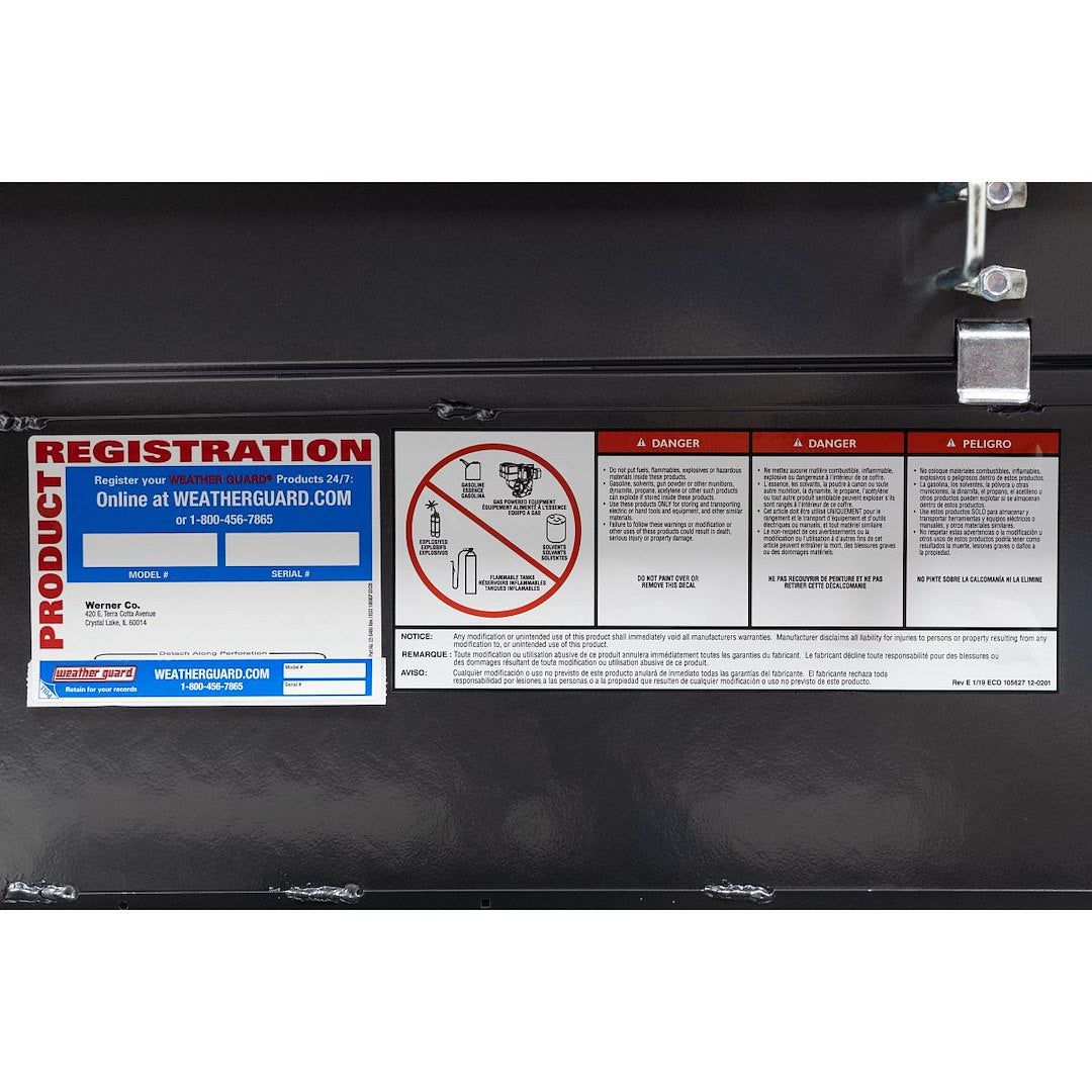 Weatherguard Limited Lifetime Warranty Tool Box 137-6-04 - Saddle