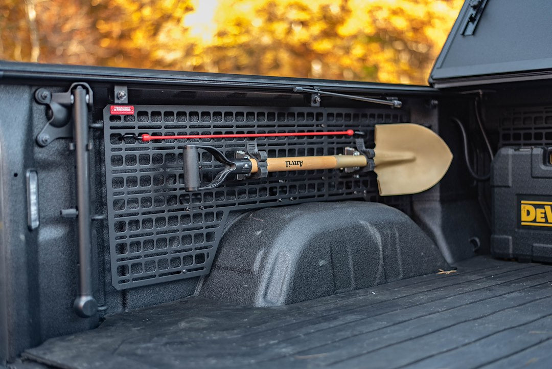 Builtright Made In USA Molle Cargo Panel 102042 - Bedside Rack System Rear DVR Pass