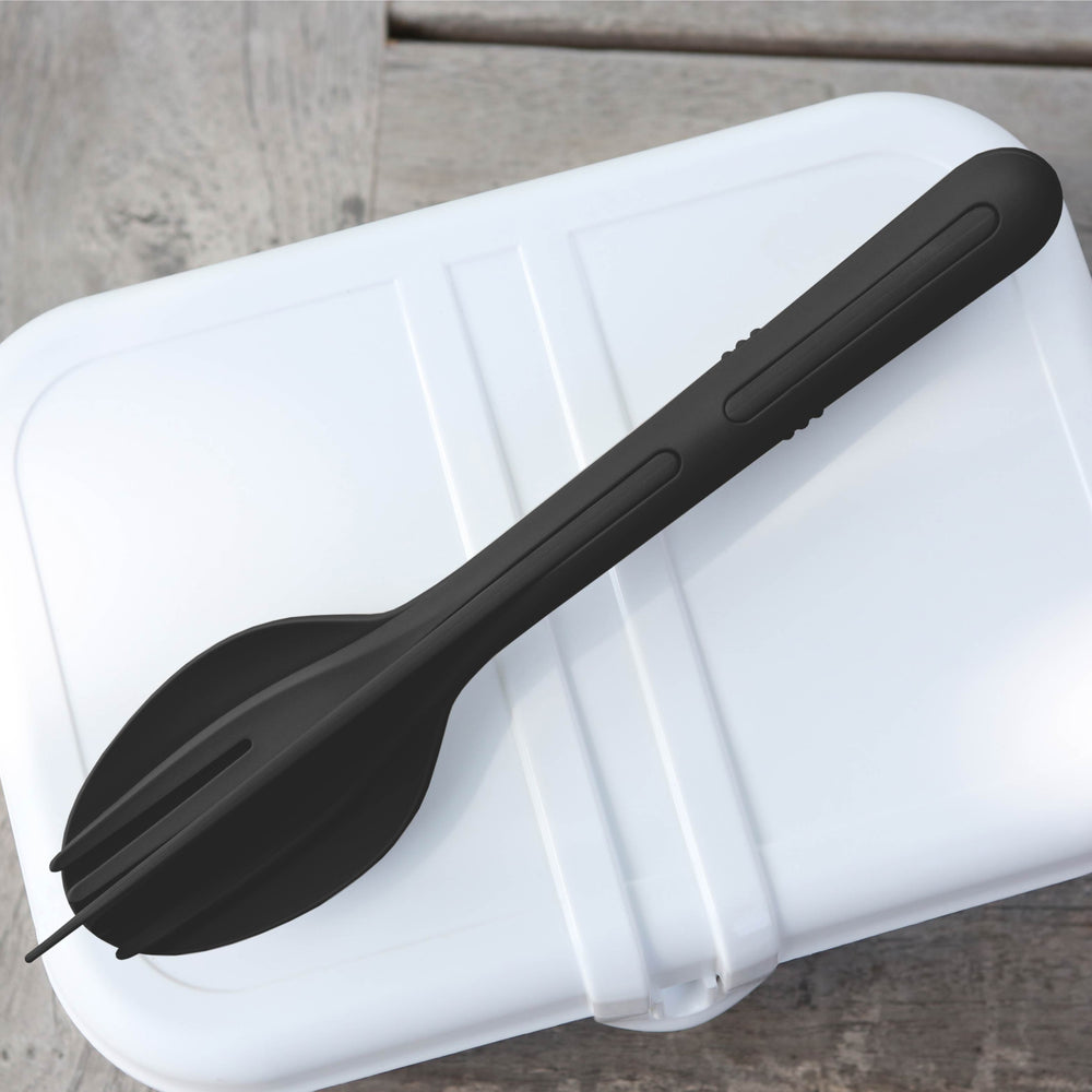 Silwy Magnet Compact Click System Creates Order Flatware KO-BT-B-2 - Black Cutlery Set Tricky