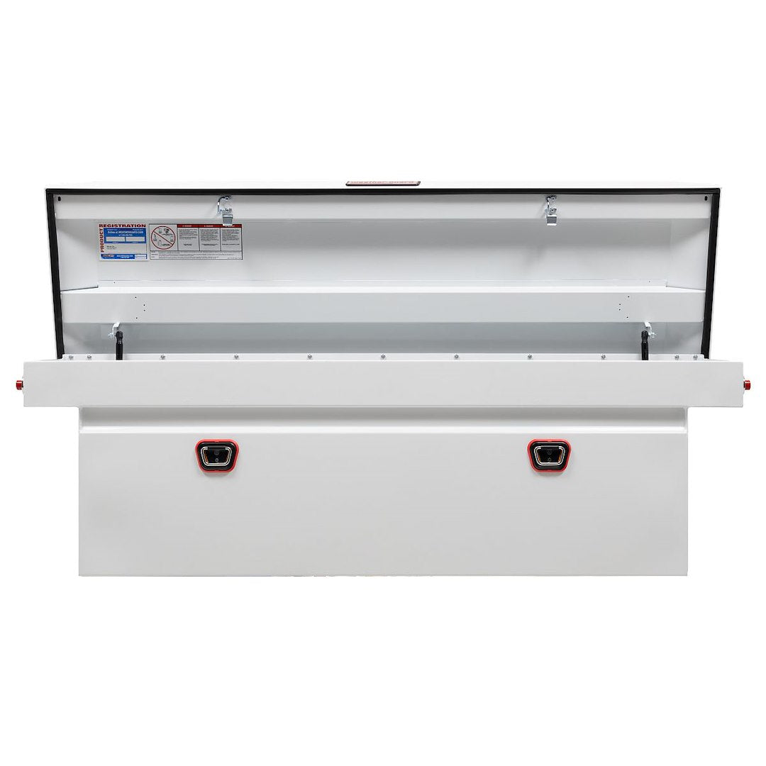 Weatherguard Limited Lifetime Warranty Tool Box 128-3-03 - White FS Deep Saddle Steel