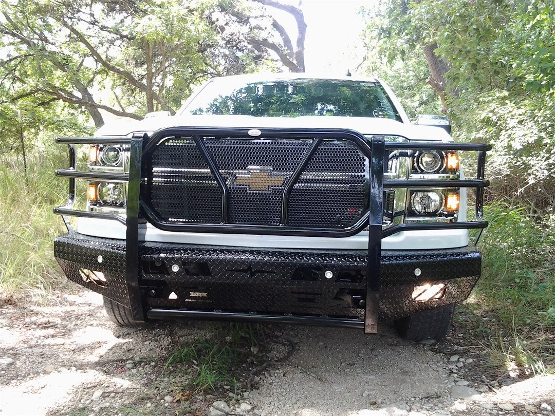 Frontier TRU Accommodates Factory Tow Hooks Bumper 300-21-4009 - Front Replacement Chevy