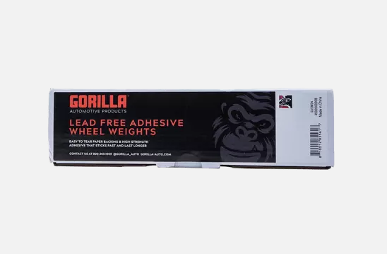 Gorilla Stick On Design Wheel Balance Weight 10006FG - Silver Gor OZ 30-6 OZ Strips