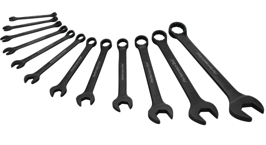 Perform Tool Limited Lifetime Warranty Wrench W1079 - Black 12 PC. Met Combination