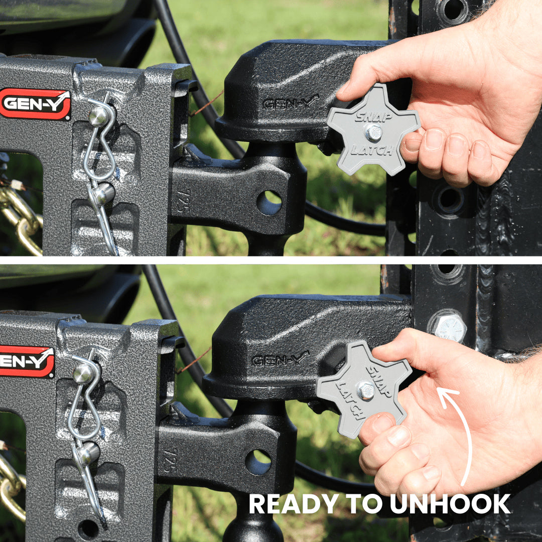 GEN-Y Hitch Features A SnapLatch Coupler Trailer Coupler GH-24001 - Admiral Channel Mount