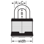 Masterlock Limited Lifetime Warranty Padlock 5KAA4332 - Key Alike