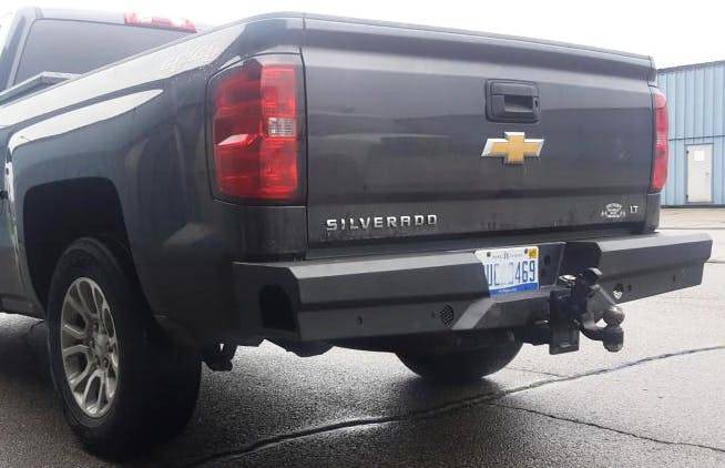 Steelcraft Accommodates Parking Sensors Bumper 65-20400 - 07-13 Chevy Silverado Fine Texture