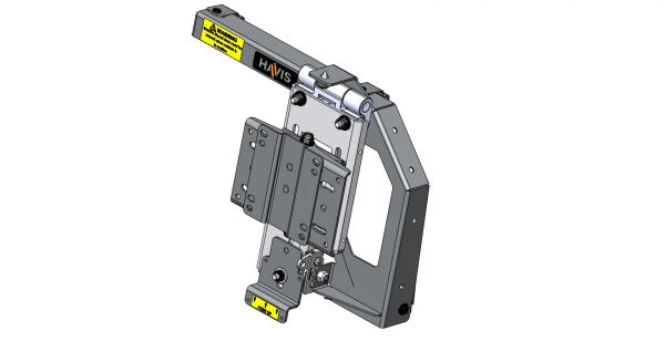 Havis No Permanent Modification Video Monitor Mount C-DMM-3007 - Devmt Mntr Dsh SO Flp Silv 19-20