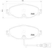 Hella 355020191 Premium quality brake pads - Disc Pad