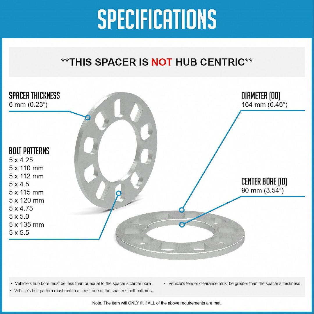 Revolution 911125-A Wheel Spacer