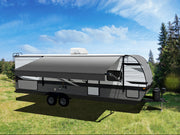 Velarium Patent-Pending Pitch Adjustment Lock Awning VR18002000A - Charcoal Fade Canopy Roll Tube 18