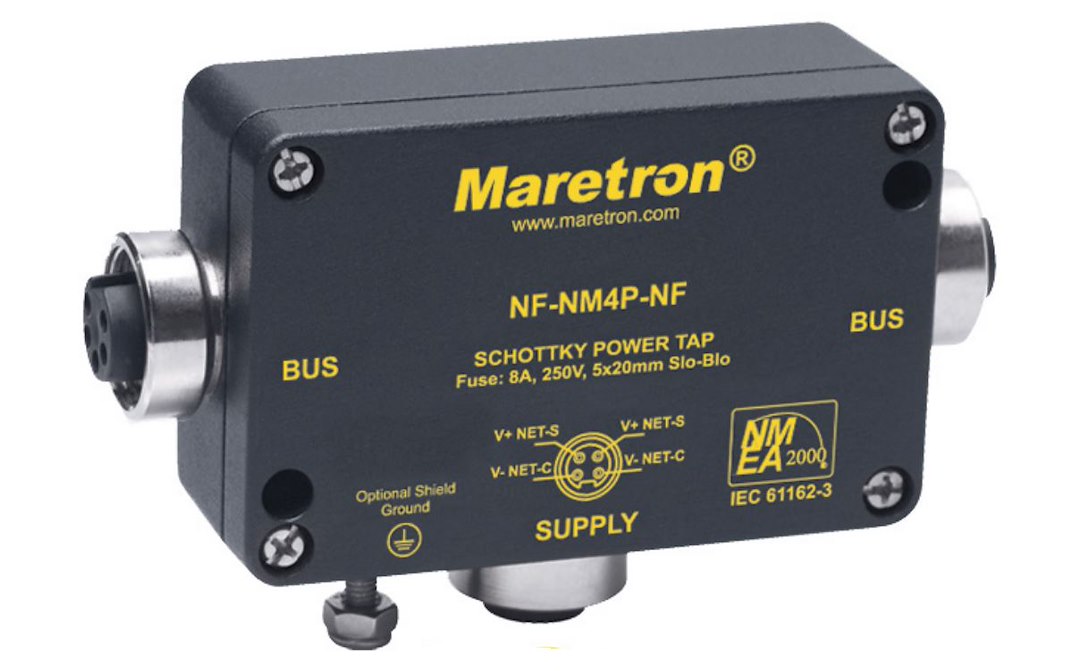 Maretron No Supplier Warranty Marine Network Cable Connector NF-NM4P-NF - Mini Powertap Fuse Femaletofemale