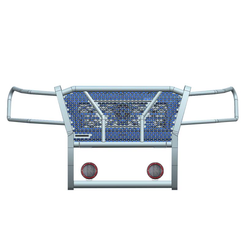 Black Horse Patent Approved Grille Guard RU-Nifr22-B-PLFR - Black Rugged HD Kit