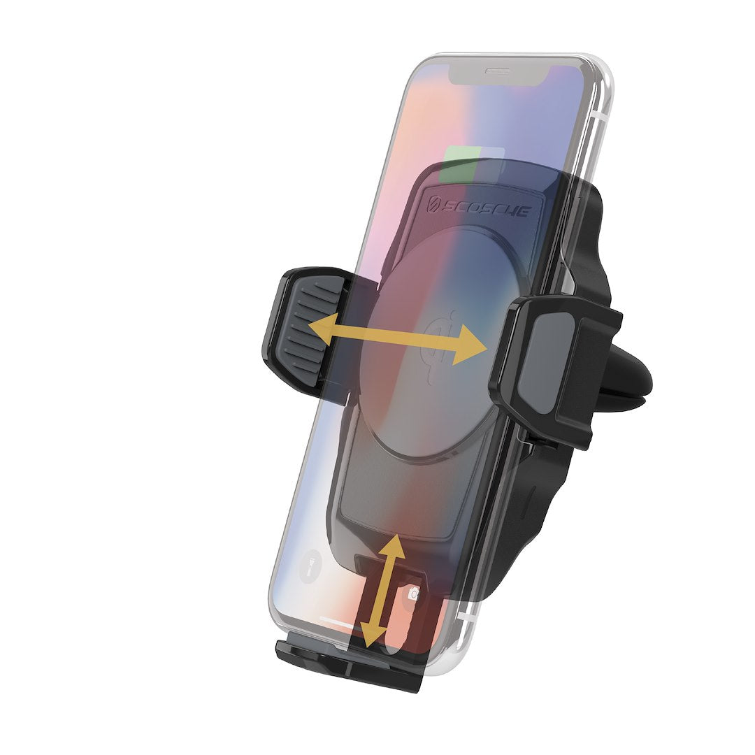 Scoshe IND. Adaptive Fast Charging Wireless Cellular Phone Charger VQ2M - Vent Mount