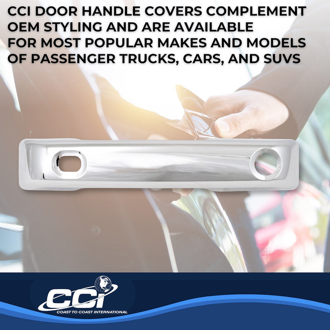 Coast2Coast Limited Lifetime Warranty Exterior Door Handle Cover Ccidh68592S - Chrome DH 21-25 F150-F350 4DR SK