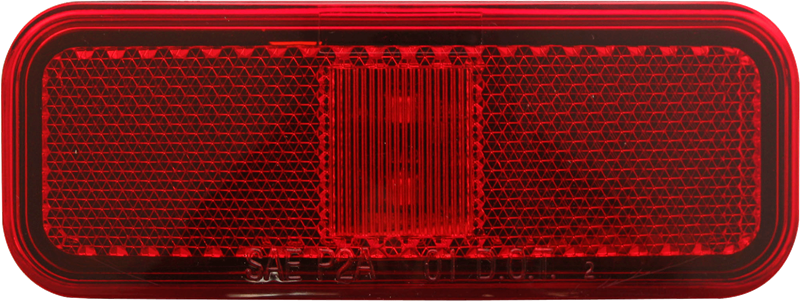 Optronics Snap-On Replaceable Lens Trailer Light MCL40RBBP - Red 2LED Marker Reflex