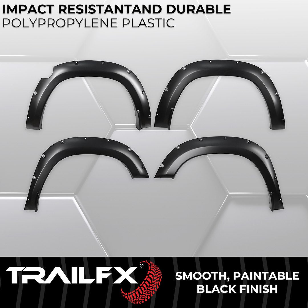 Trailfx Limited Lifetime Warranty Fender Flare TFD3005S - Pocket Style Smooth Set