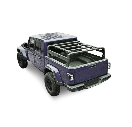 Black Horse Limited Lifetime Warranty Truck Bed Bar TR11B - Black Sandy Overland Rack