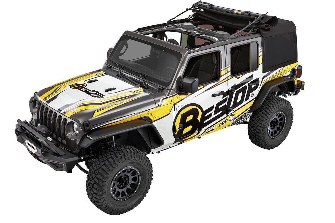 Bestop Plug And Play Harness For Bestop Trektop Pro 50727-17 - JL Supertop Ultra Softgoods Door