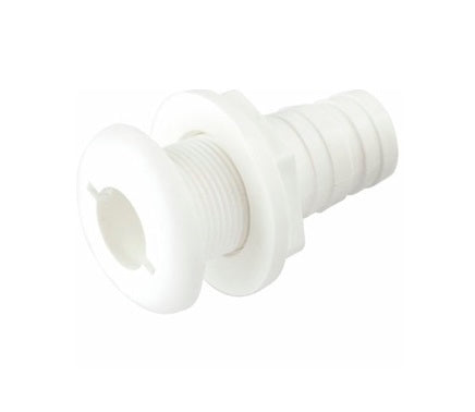 SEA DOG No Supplier Warranty Boat Drain Plug Tube 520790-1 - White Polypropylene Thru-Hull