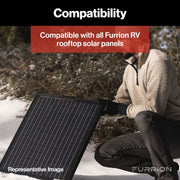 Furrion LLC Waterproof Cable Entry Solar Panel Connector Fseb30JWO-BL - Rooftop Connection Box PA
