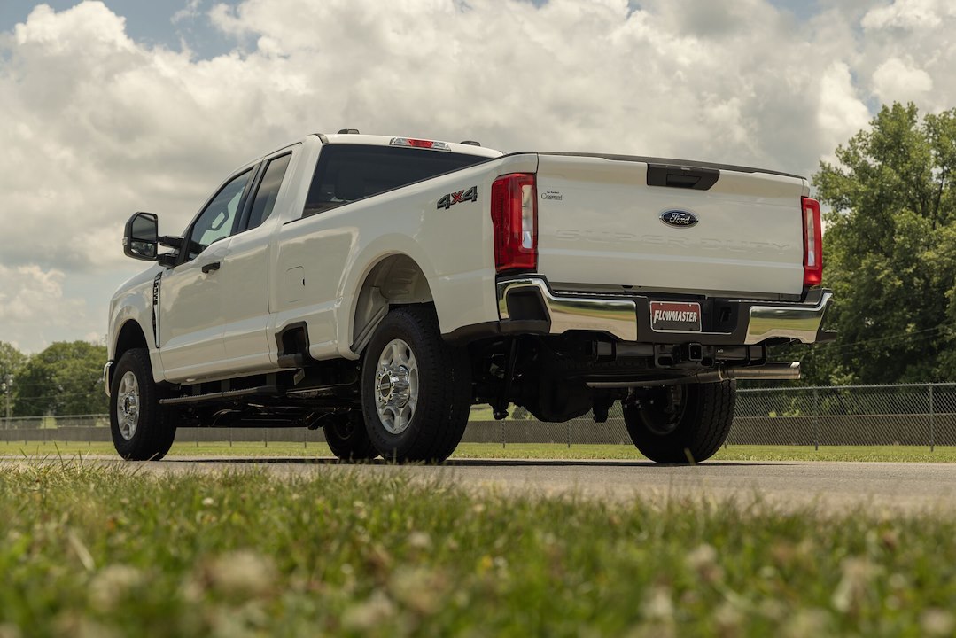Flowmaster Limited Lifetime Warranty Exhaust Muffler 718102 - 17-24 F250 F350 Gas Direct Fit Ffx