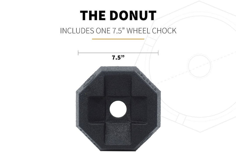 Snappad Made In USA Trailer Tongue Jack Wheel Chock Donut20 - Accessory Donut 20