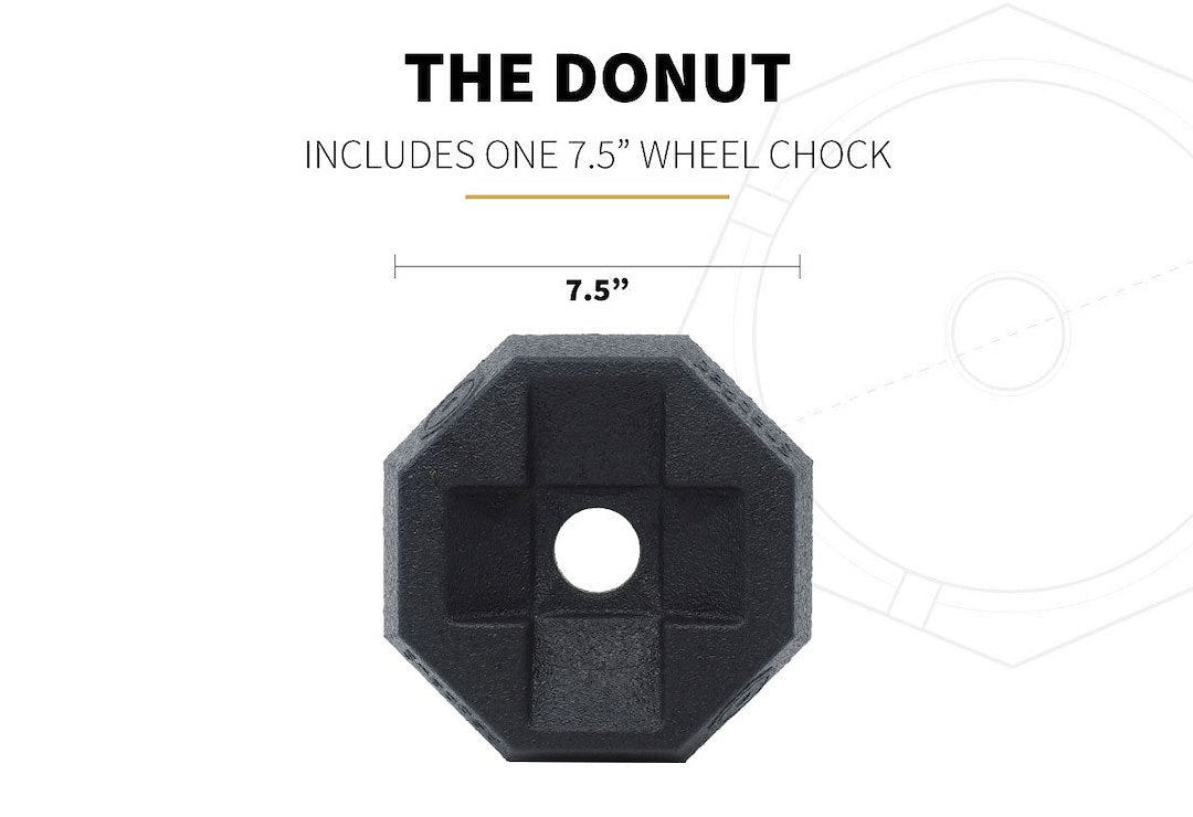 Snappad Made In USA Trailer Tongue Jack Wheel Chock Donut20 - Accessory Donut 20