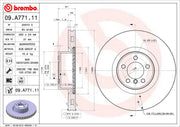 Brembo Components Not Hazardous To Health Brake Rotor 09A77111C02 - Disc