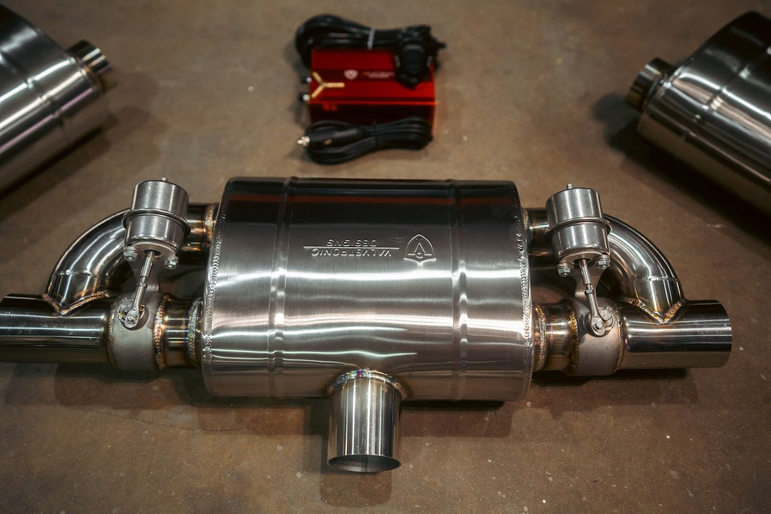 Valvetronic Universal Fit Exhaust Muffler UVM.63MM.Tstyle.X1 - Valved Kit 63MM Tstyle