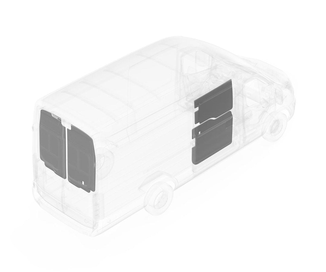 Legend Fleet Precision Cut Van Wall Liner 623-114-2613 - Gray Duratherm Door