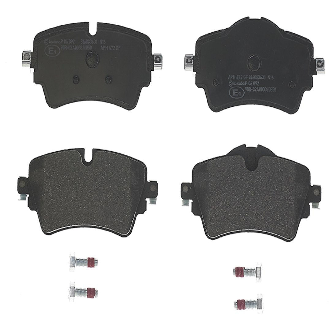 Brembo Premium Low-Met OE Equivalent Pad Brake Pad P06092 - Disc Set