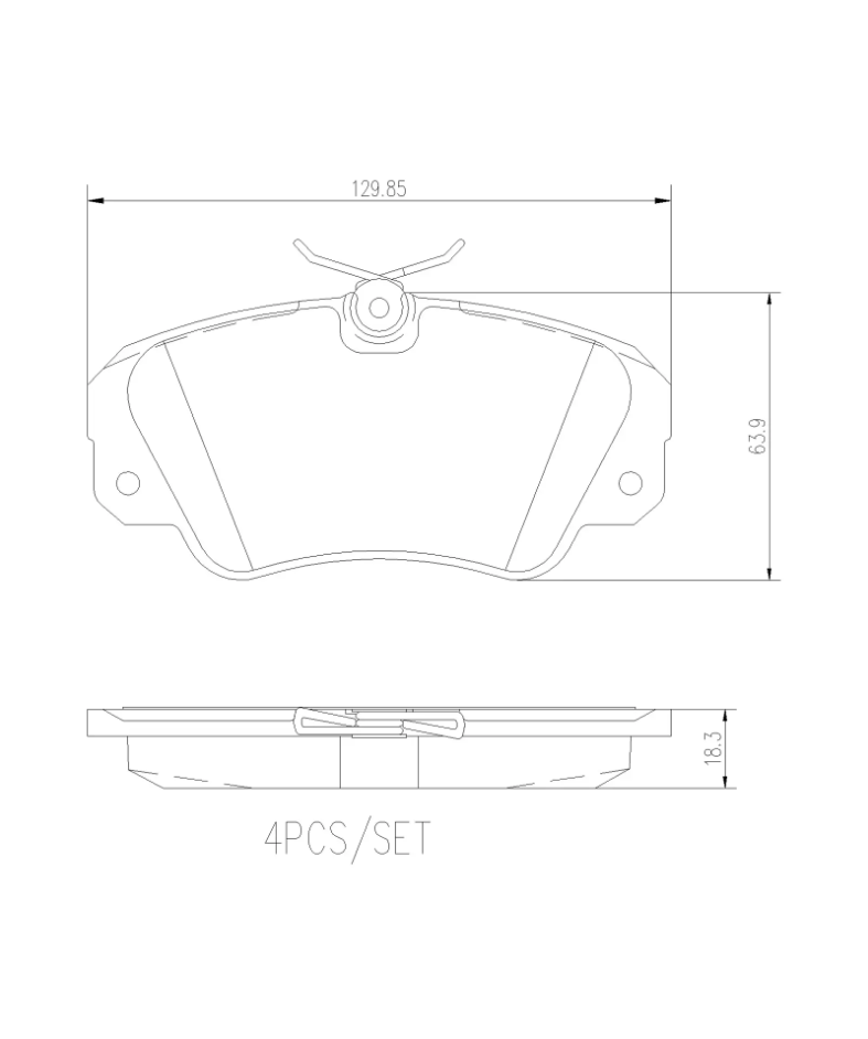 Brembo Premium Low-Met OE Equivalent Pad Brake Pad P59016N - Disc Set