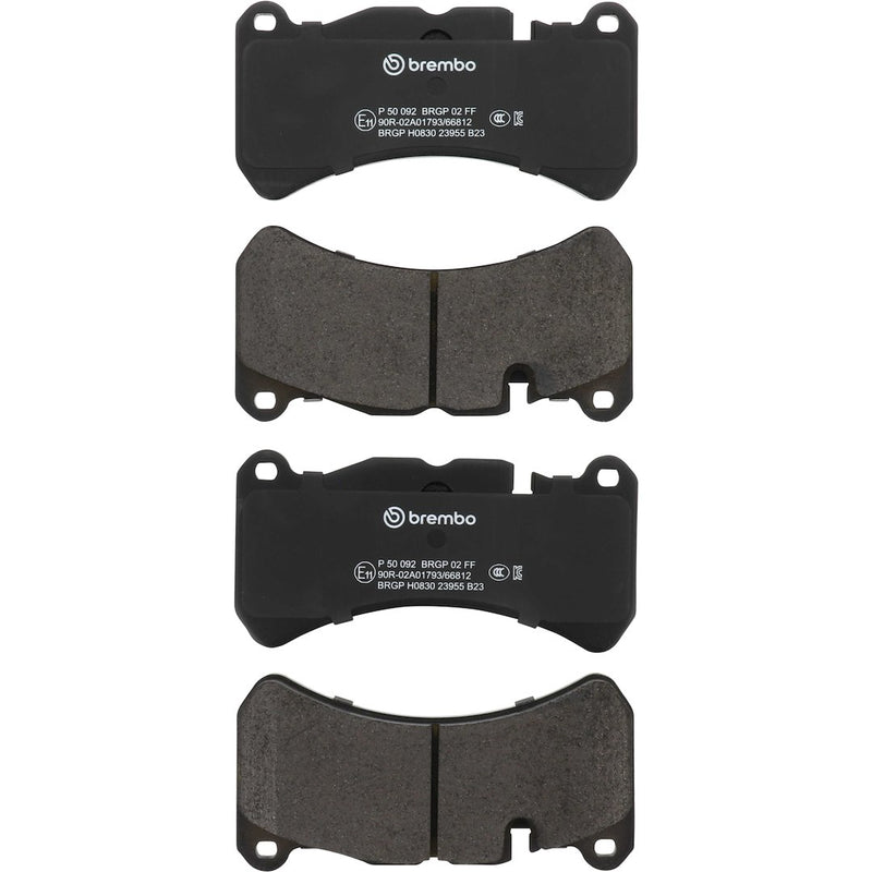 Brembo Premium Low-Met OE Equivalent Pad Brake Pad P50092 - Disc Set