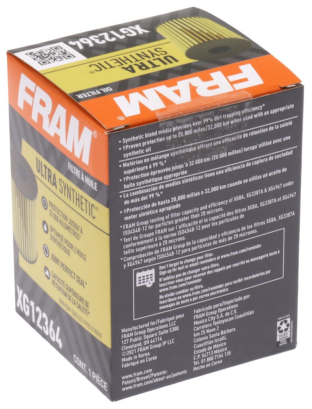 Fram FXG12364 Oil Filter