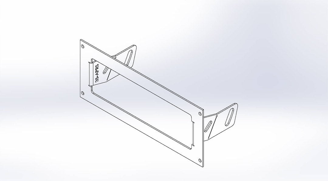 Havis Equipment Mounting Bracket Radio Mounting Bracket C-EB35-Aprs-1P-A - 1-Piece Angled