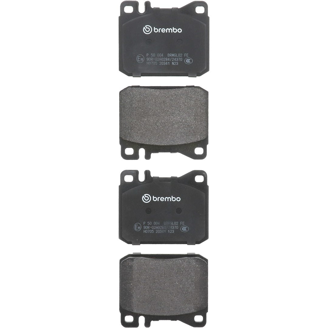 Brembo Premium Low-Met OE Equivalent Pad Brake Pad P50004 - Disc Set
