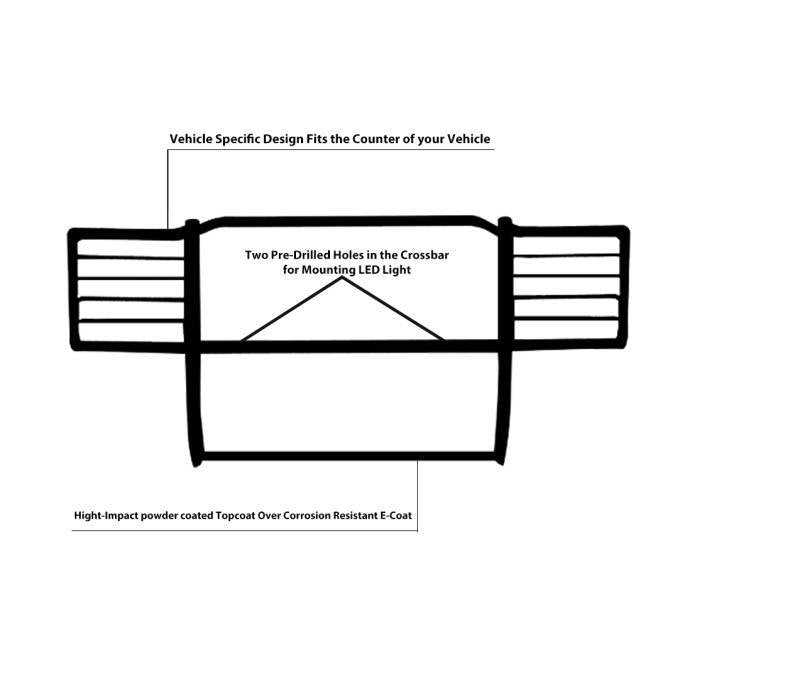 Black Horse 17FB26MA Grille Guard
