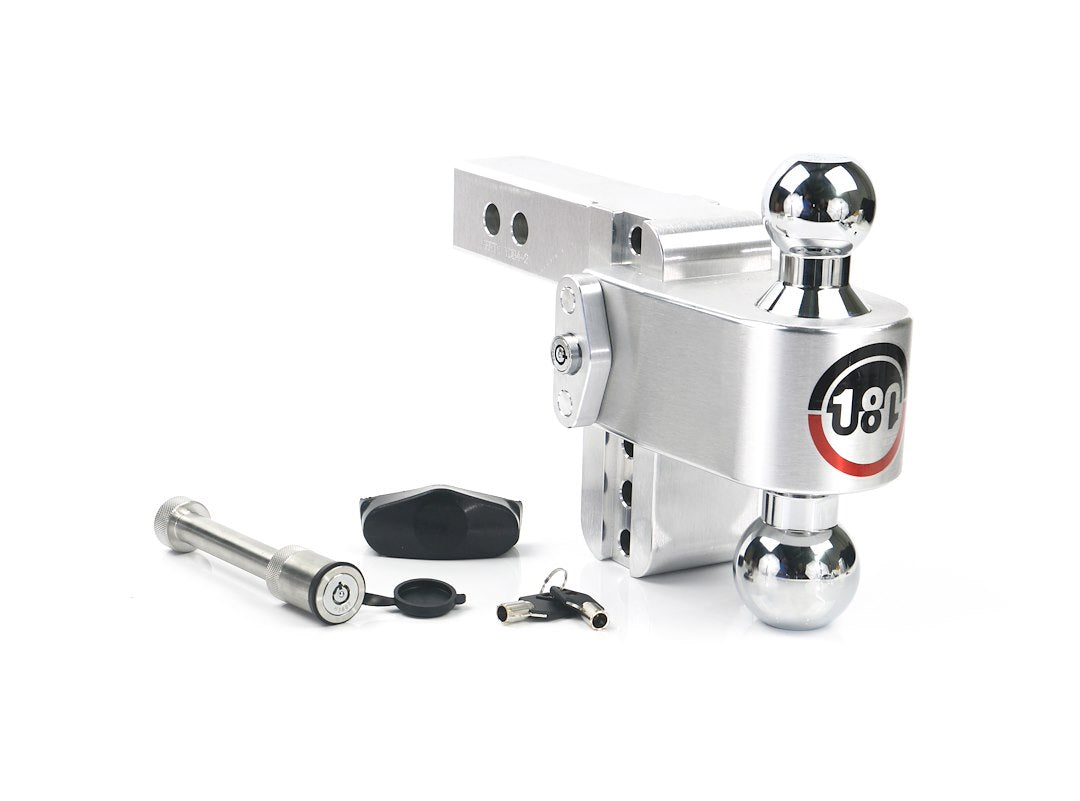 Weigh Safe Keyed Alike Hitch Locking Pin Trailer Hitch Ball Mount CTB4-2-KA - Turnover Drop