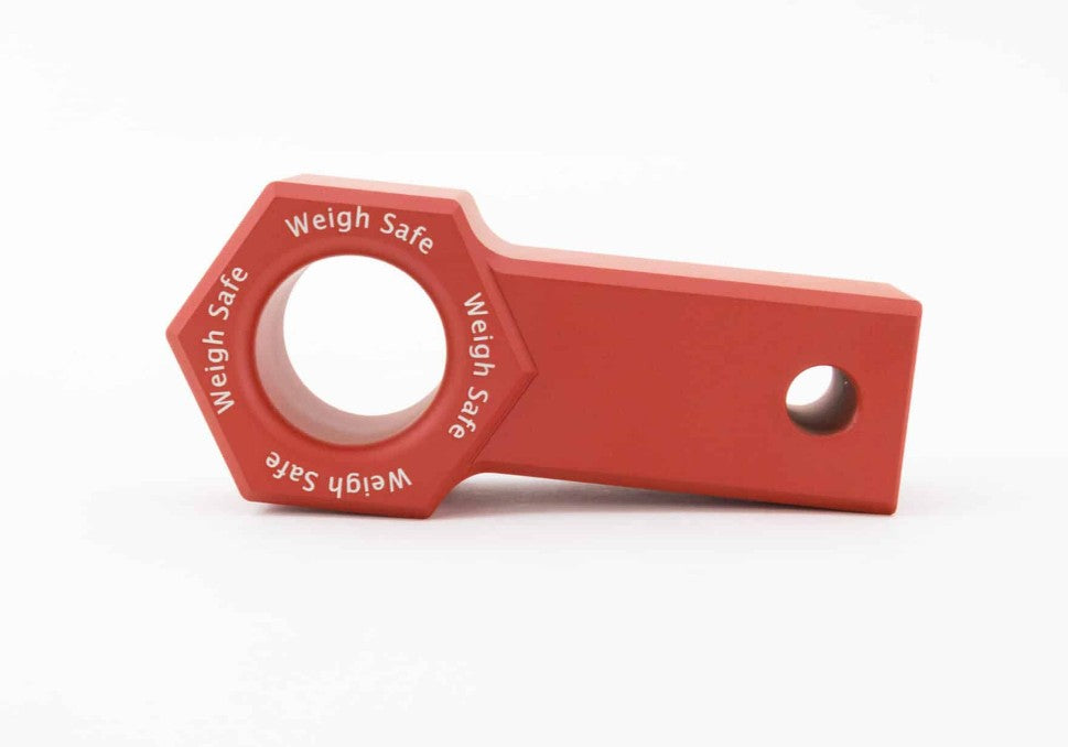 Weigh Safe Raw Machined Finish D-Ring Mount WS-SS-CER-Red - Red Cerakote Towing Recovery AL