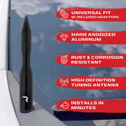 Recon Access Rust And Corrosion Resistant AM/ FM Antenna 264Antrtbk - Rpg Rocket Shaped Aluminum Anten