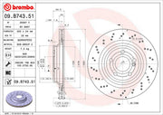 Brembo Components Not Hazardous To Health Brake Rotor 09B74351C02 - Disc