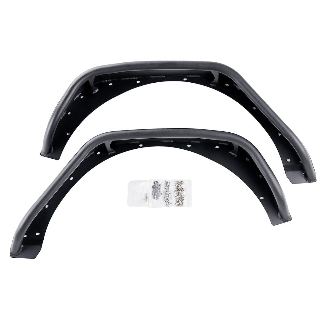 Combat Offrd Limited Lifetime Warranty Fender Flare 25-1079 - Black Jeep JL JLU Full Assault Alum