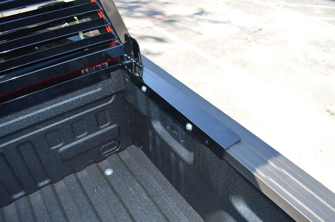 Cattleman Provides Security For Moving Cargo Headache Rack FR210LBO - HD Bolt Window Cut Light SL
