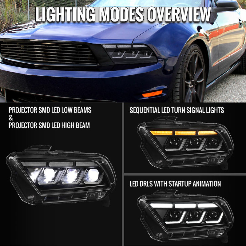 Spec-D Tunin LHE-MST10JM-SQ-SY Headlight Assembly