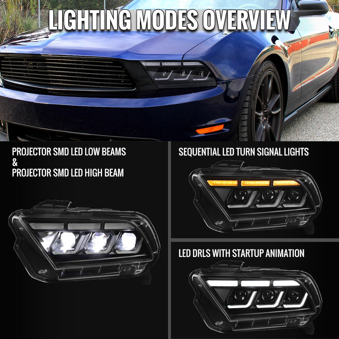 Spec-D Tunin LHE-MST10JM-SQ-SY Headlight Assembly